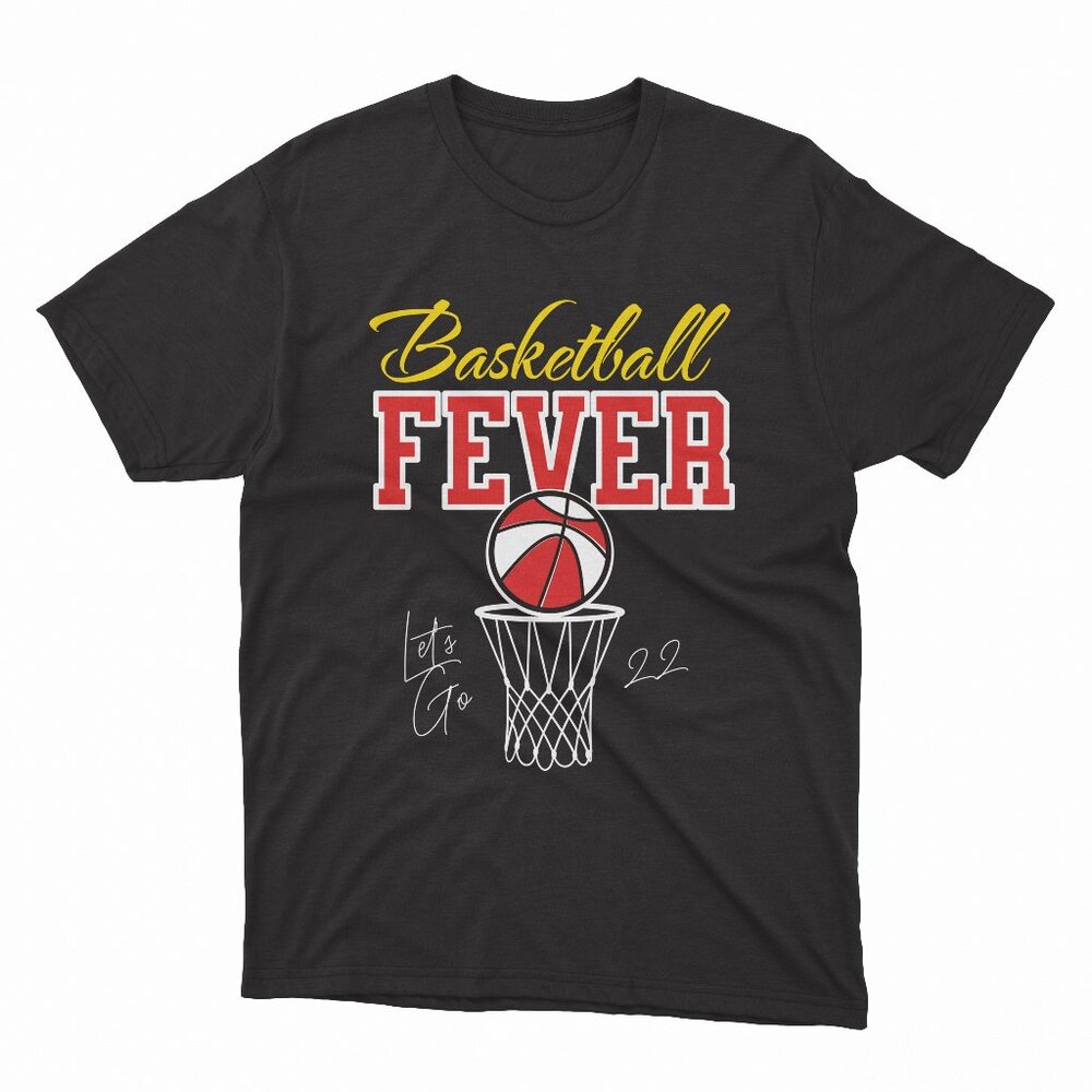 Basketball Fever Women's Basketball Black T-Shirt